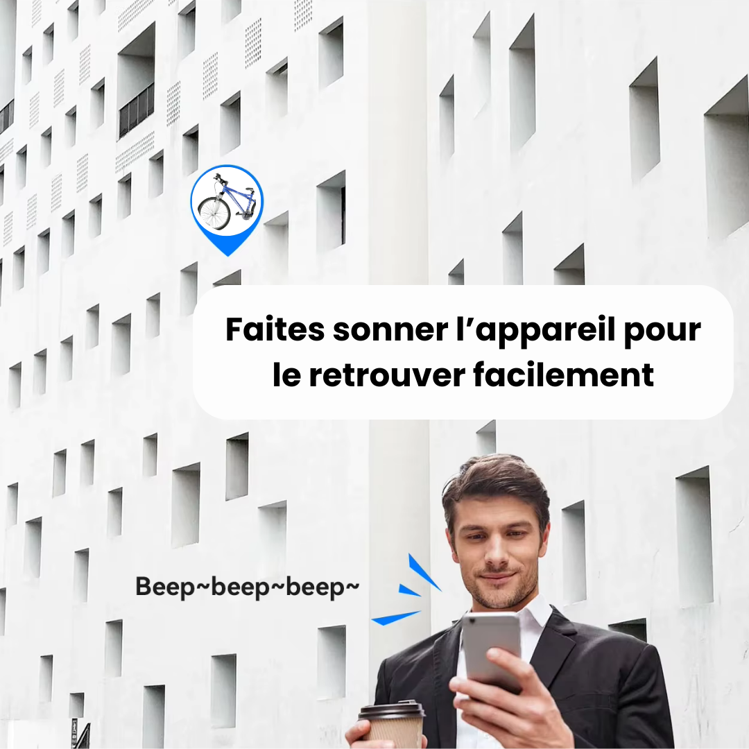 Tracker vélo étanche et discret, traceur pour vélo longue distance avec GPS traceur vélo compatible iOS