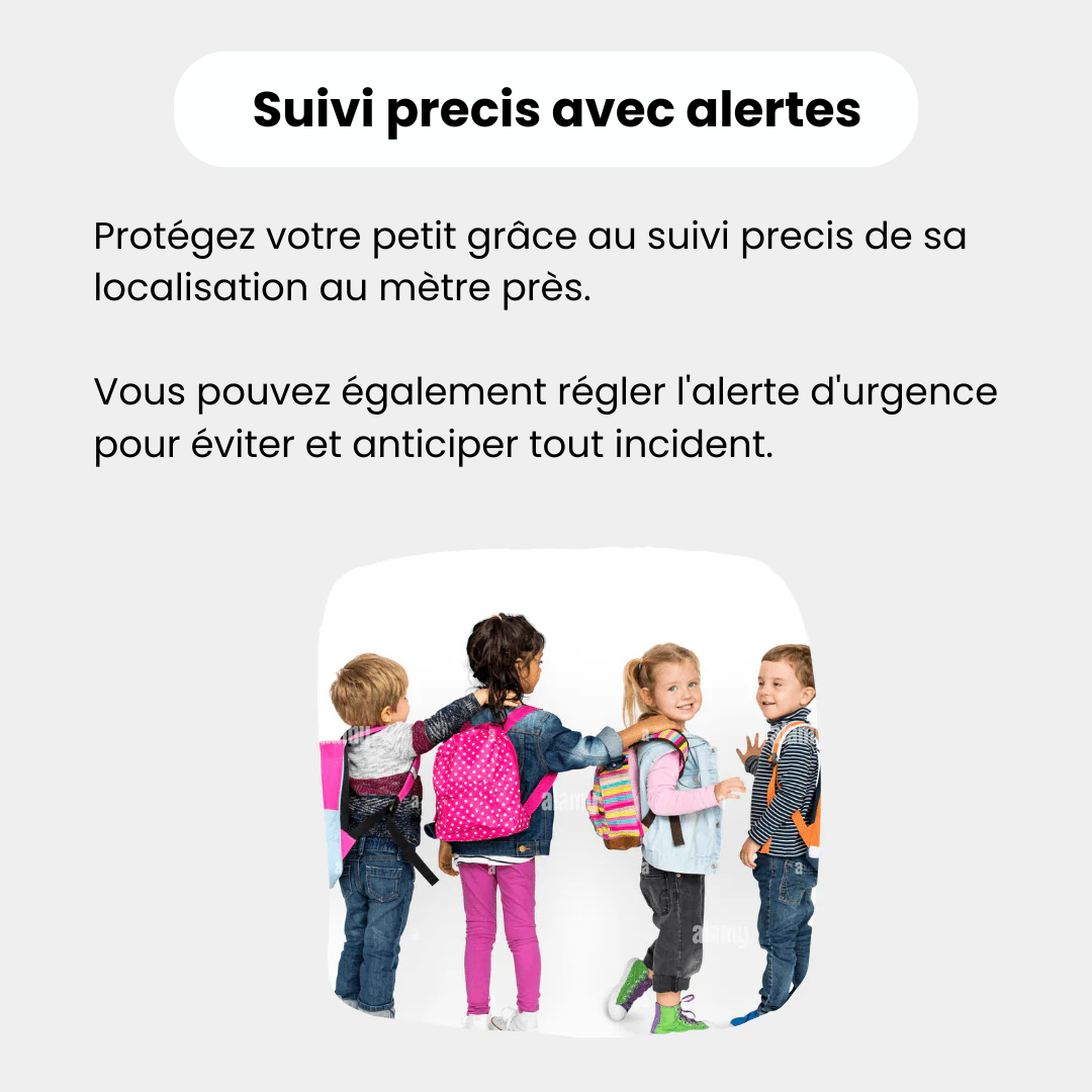 Traceur GPS enfant sans abonnement compact avec suivi en temps réel, gps enfant adapté à l’enfance