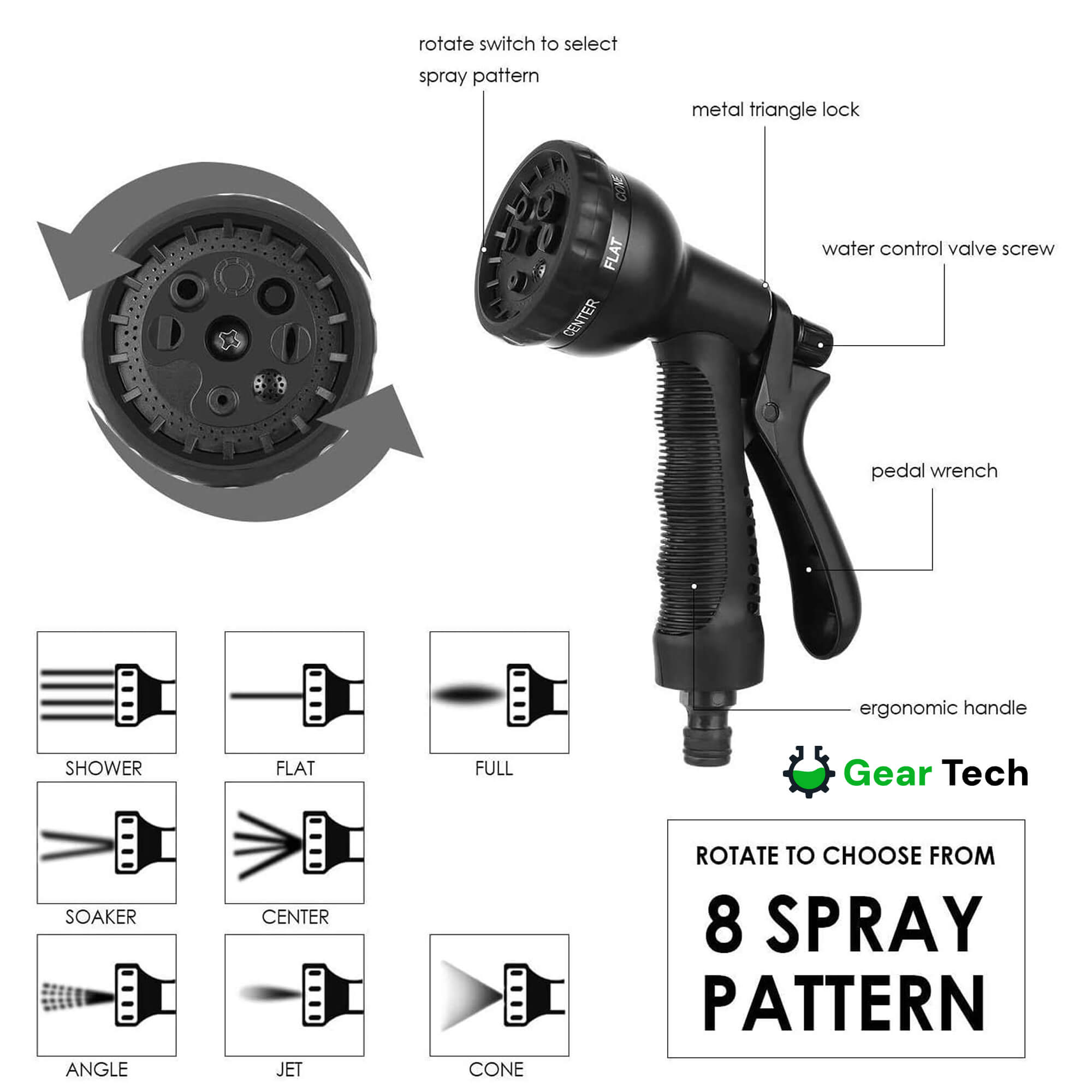 Tubo da Giardino Estensibile 30m | Anti-Piegatura, Senza Grovigli & Ultra Resistente per Grandi Giardini