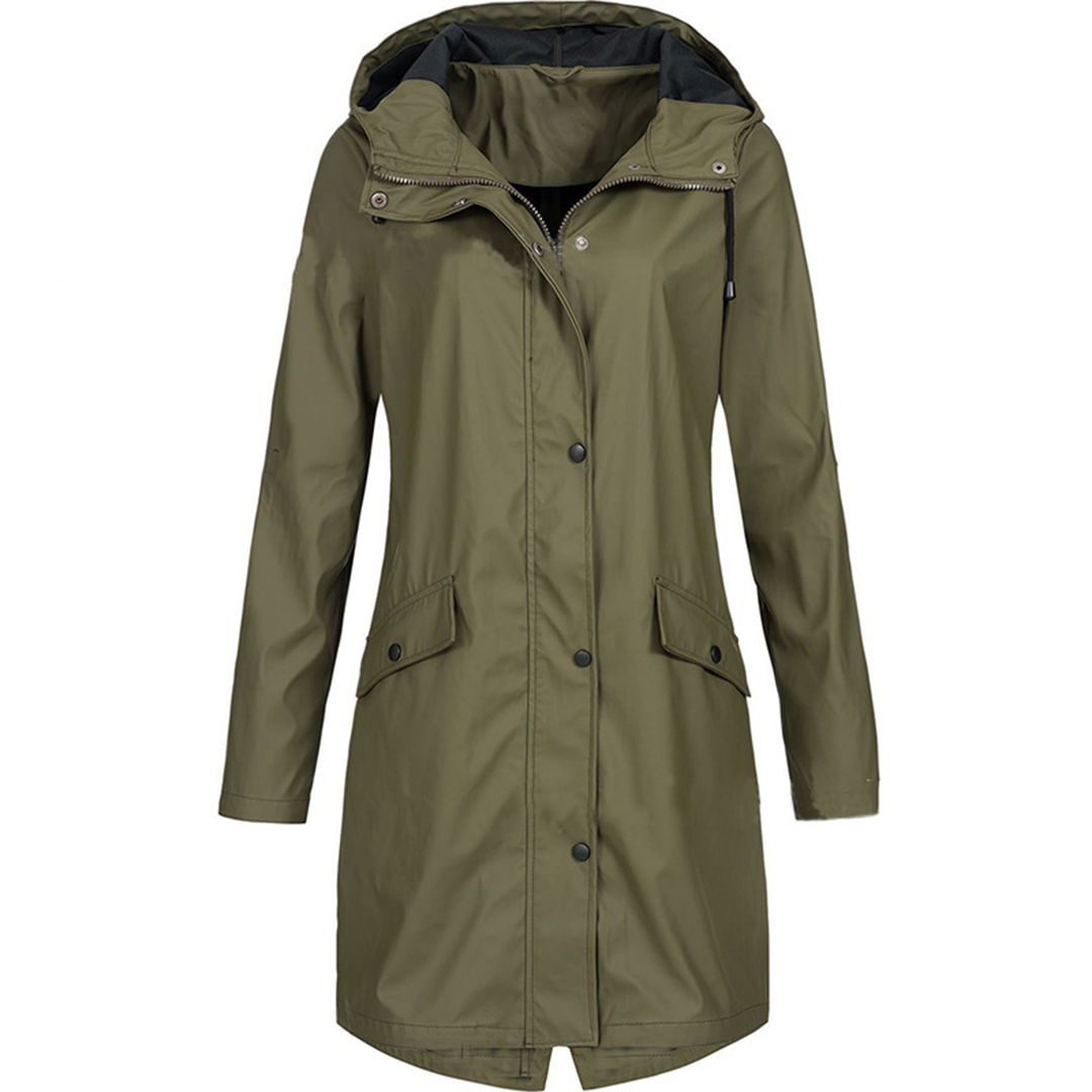 Women's Waterproof Rain Jacket | Lightweight, Windproof & Hooded for Transitional Weather