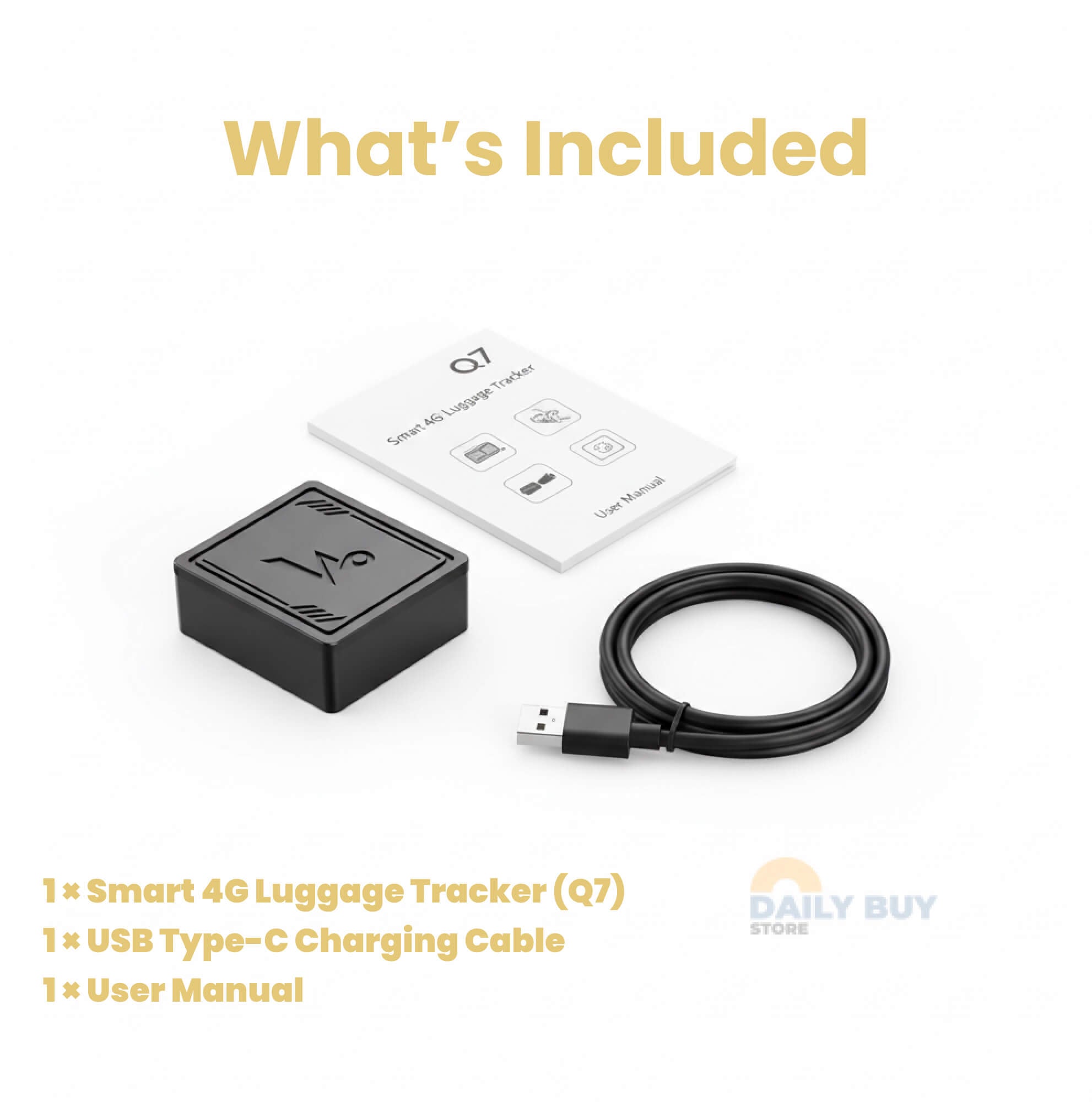Traceur GPS 4G pour Bagages – Localisation en Temps Réel, Alertes de Zone & Protection Antivol | Sans Abonnement