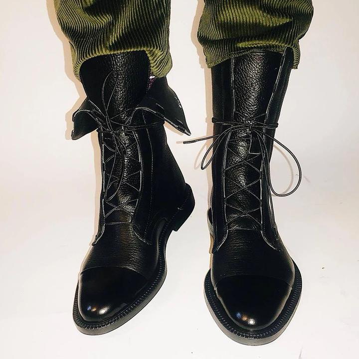 Women’s Lace-Up Mid-Calf Boots | Comfortable Low Heel & Secure Fit for Casual and Dressy Outfits