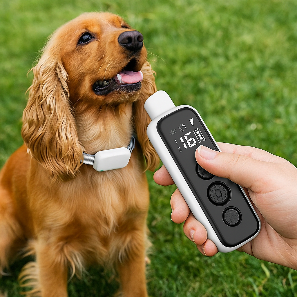 Vibrationshalsband für taube Hunde – Hundehalsband mit Ton, Vibration und praktischer Fernbedienung