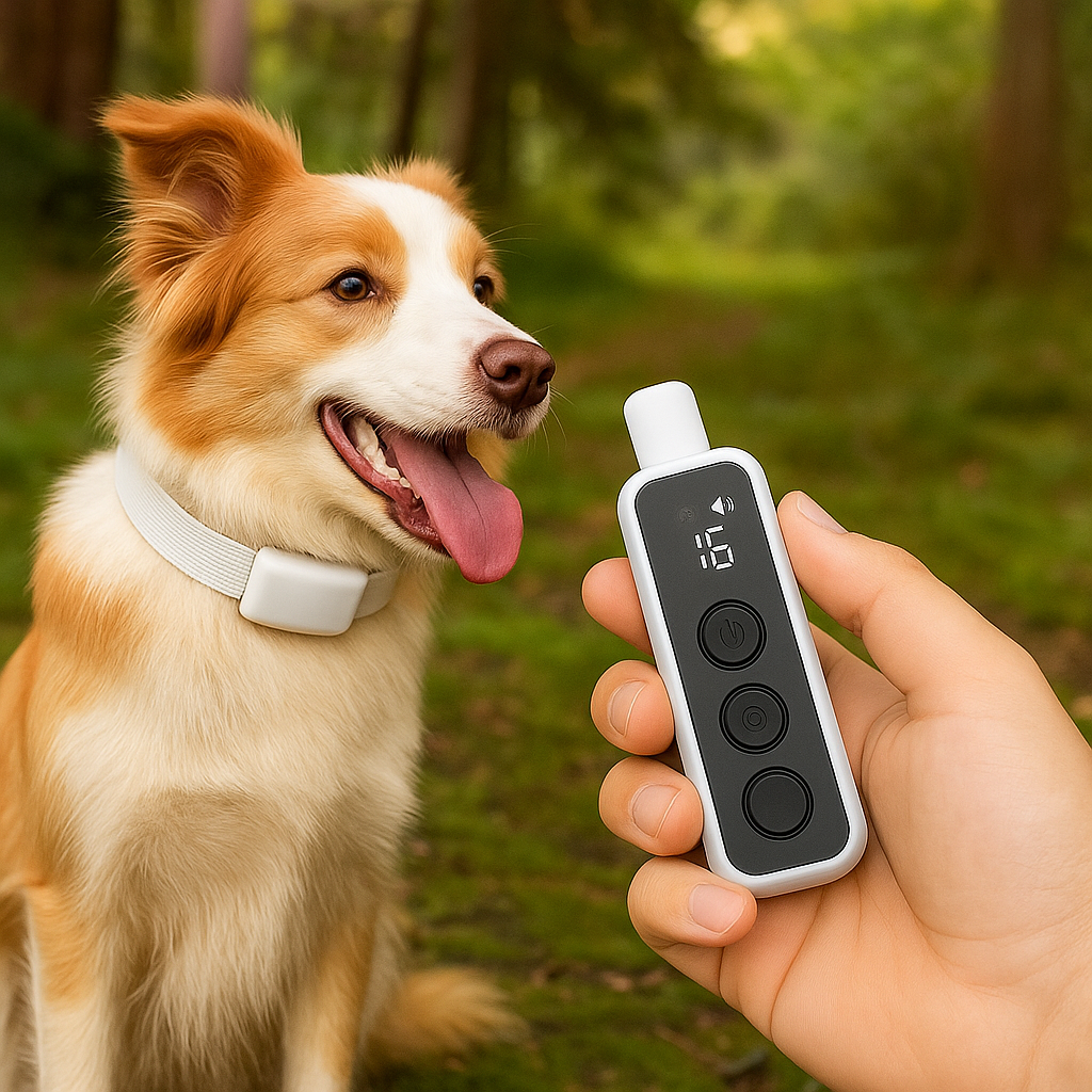 Vibrationshalsband für taube Hunde – Hundehalsband mit Ton, Vibration und praktischer Fernbedienung