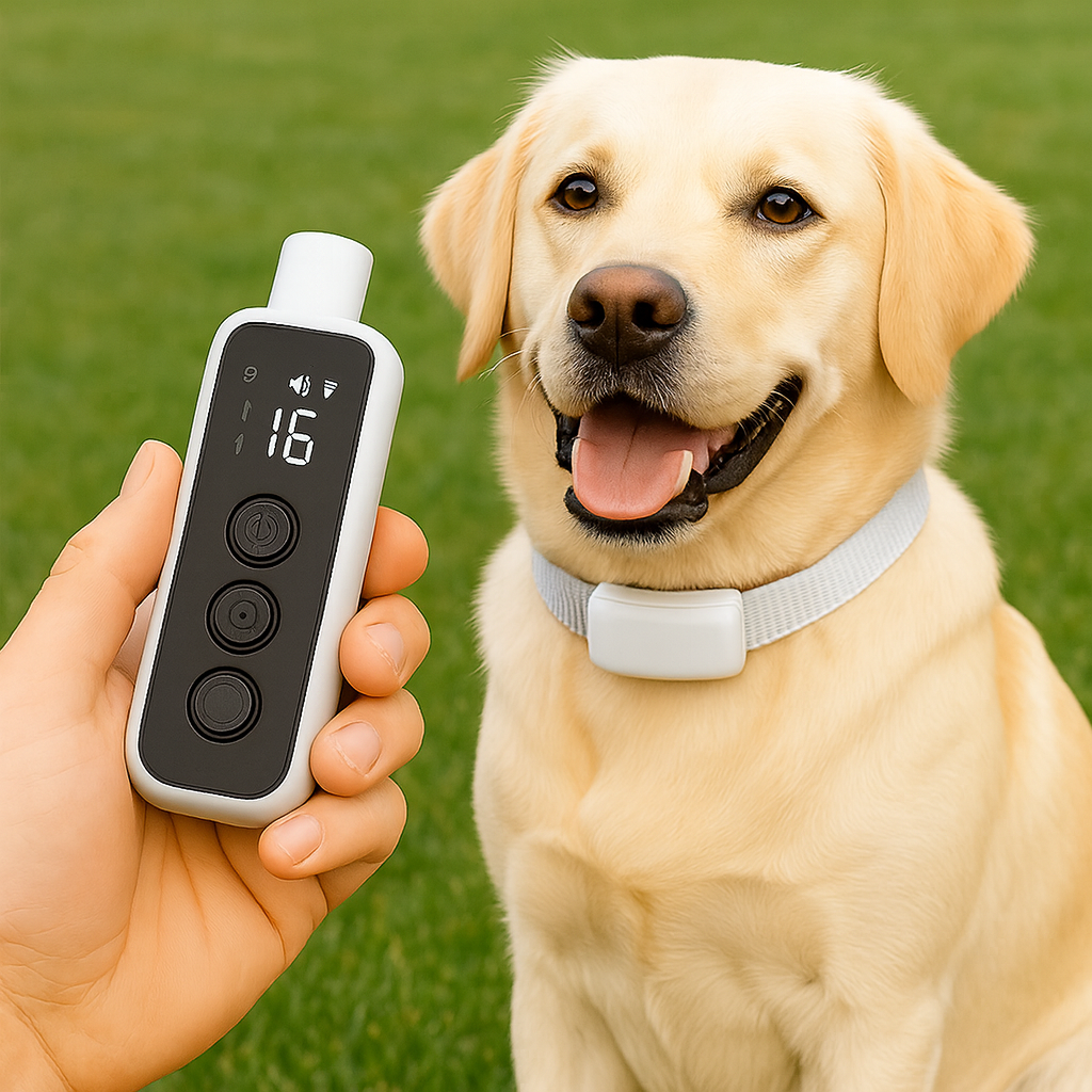 Vibrationshalsband für taube Hunde – Hundehalsband mit Ton, Vibration und praktischer Fernbedienung