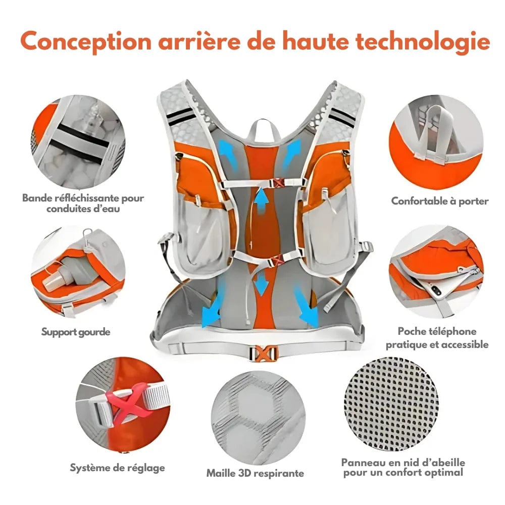 Trinkrucksack mit 2L System – Ultraleichter Camelbak Rucksack zum Radfahren & Wandern, wasserabweisend