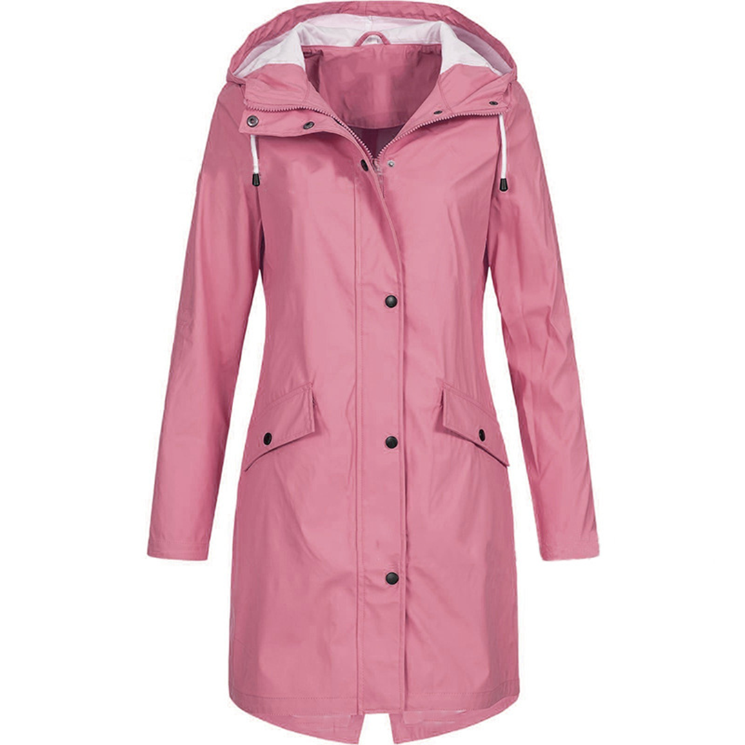 Women's Waterproof Rain Jacket | Lightweight, Windproof & Hooded for Transitional Weather