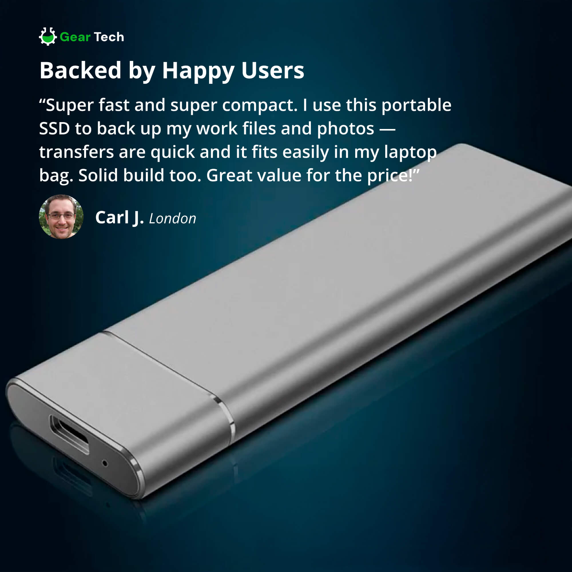 SSD Portatile 5TB – Hard Disk Esterno ad Alta Capacità con Velocità di Trasferimento Ultra Rapide