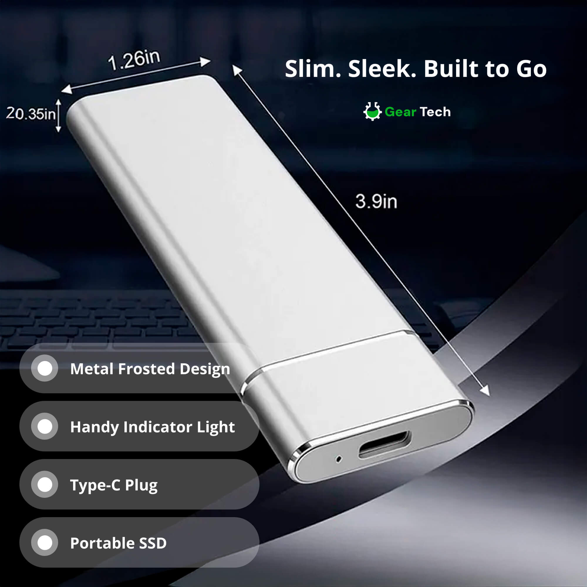 SSD Portatile 5TB – Hard Disk Esterno ad Alta Capacità con Velocità di Trasferimento Ultra Rapide