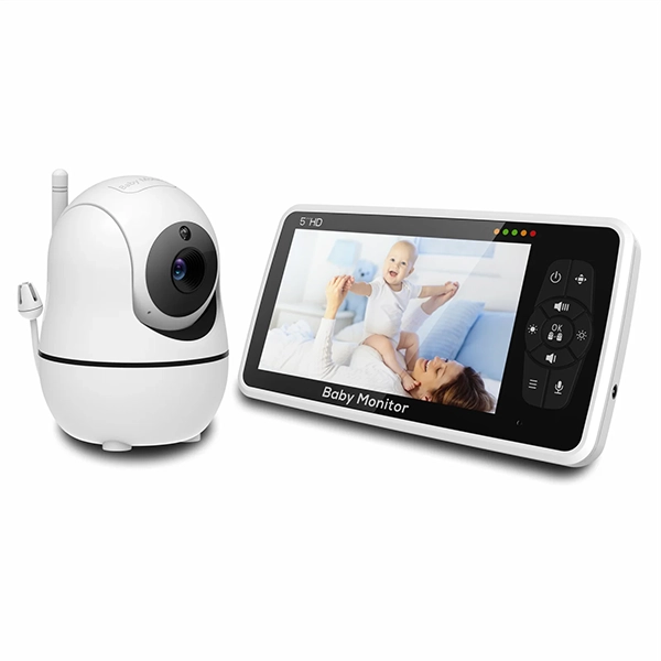 Video baby monitor con telecamera e audio per controllo sicuro e continuo del neonato
