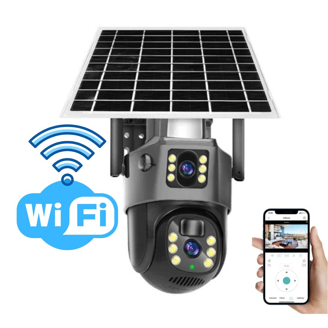 Solar Kamera – 4K Überwachungskamera außen mit Solarpanel, kabellose Überwachungskamera Solar Testsieger