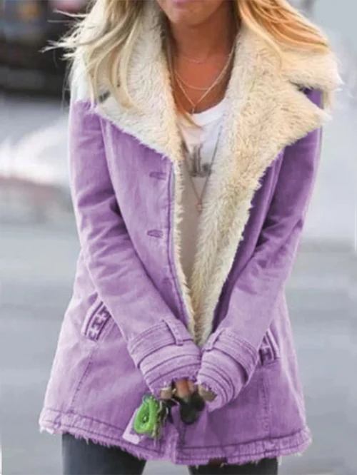 Women's Winter Jacket | Soft Lining, Turn-Down Collar & Casual Fit for Cold Weather Layering