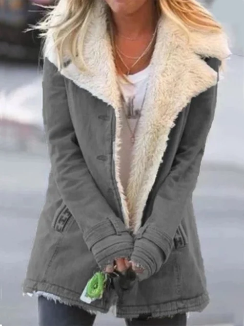 Women's Winter Jacket | Soft Lining, Turn-Down Collar & Casual Fit for Cold Weather Layering