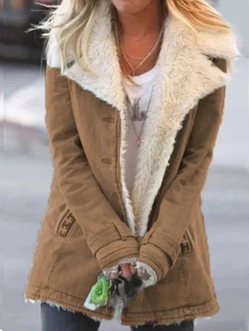 Women's Winter Jacket | Soft Lining, Turn-Down Collar & Casual Fit for Cold Weather Layering