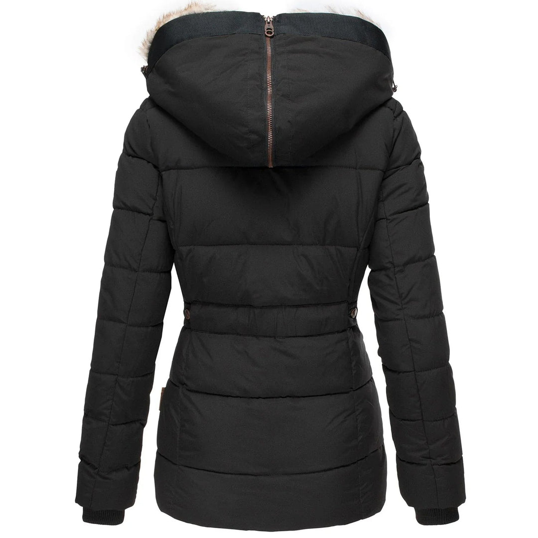 Women's Insulated Puffer Jacket | Slim Fit, Hooded Design for Cold Weather Comfort