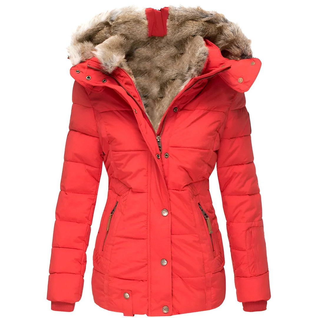 Women's Insulated Puffer Jacket | Slim Fit, Hooded Design for Cold Weather Comfort