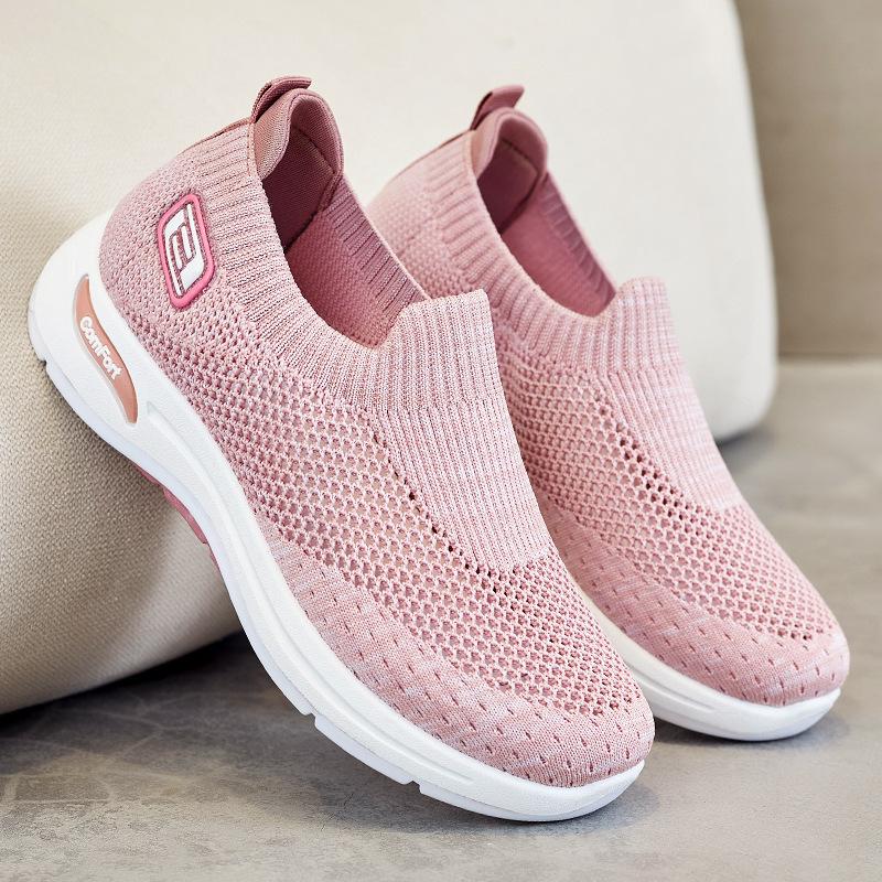 Women's Cushioned Orthopedic Slip-On Trainers | Lightweight, Flexible Fit & Enhanced Comfort for Active Lifestyle