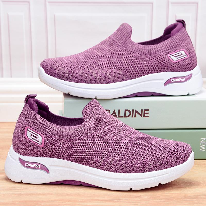 Women's Cushioned Orthopedic Slip-On Trainers | Lightweight, Flexible Fit & Enhanced Comfort for Active Lifestyle