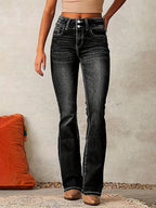 Women’s High-Waisted Flared Jeans | Retro-Inspired, Flattering Fit & Versatile for Casual and Semi-Formal Outfits