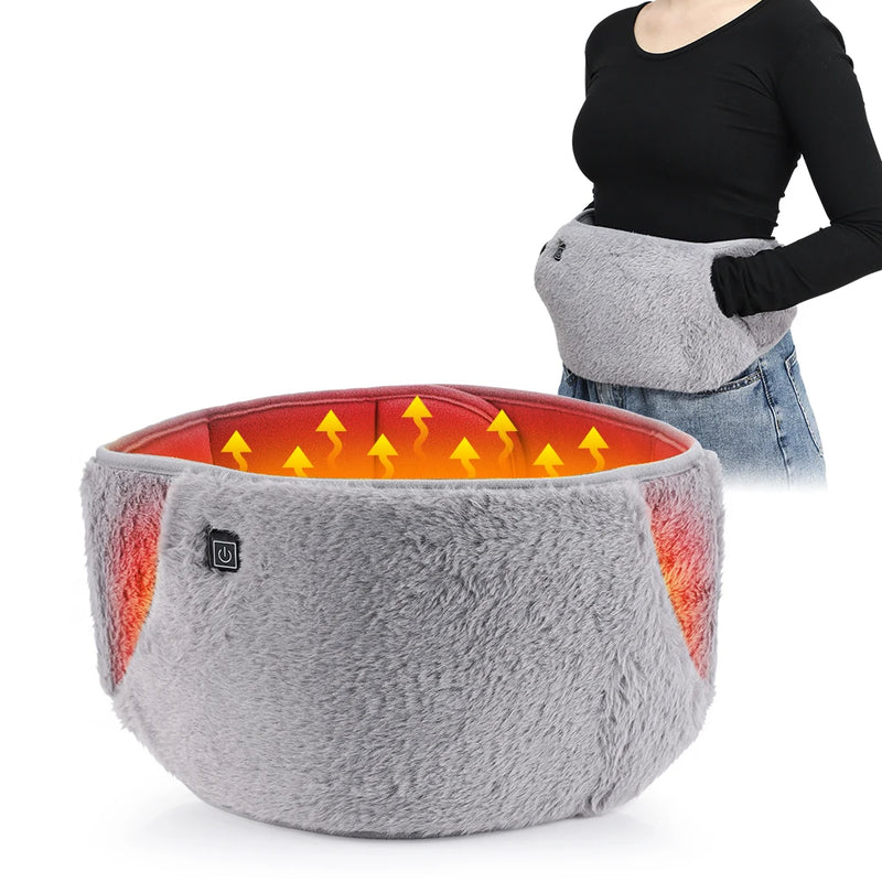 Ceinture chauffante électrique USB – Chauffe-mains d’hiver, coussin chauffant abdominal et lombaire, compresse chaude thérapeutique