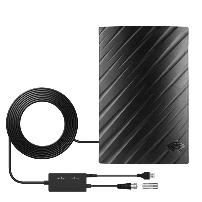 Antenna TV Digitale 4K da Interno a Lunga Portata – Fino a 600 Miglia di Ricezione