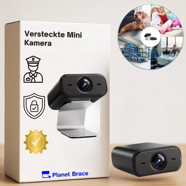 Caméra mini cachée – Caméra de sécurité intérieure sans fil avec vision nocturne