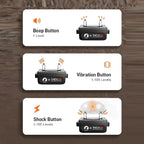 Halsband für Hunde – 1000 m Trainingshalsband wasserdicht wiederaufladbar mit Fernbedienung