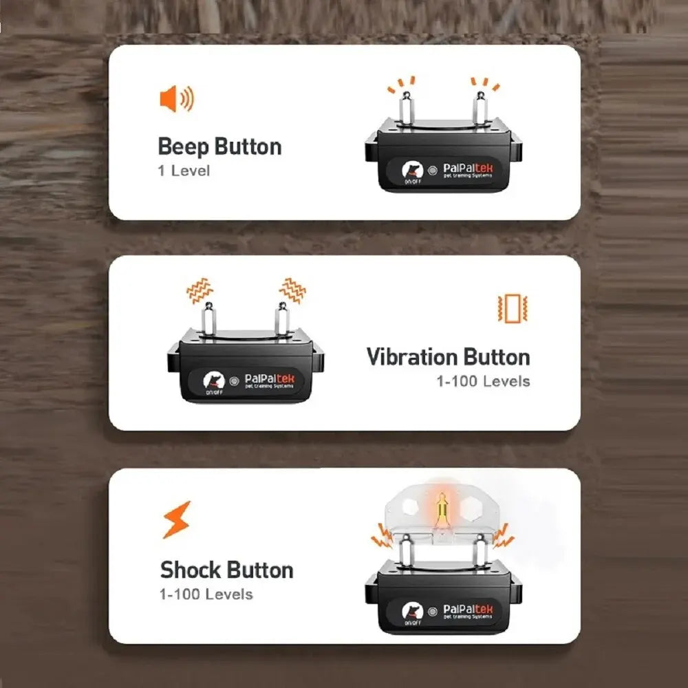 Halsband für Hunde – 1000 m Trainingshalsband wasserdicht wiederaufladbar mit Fernbedienung