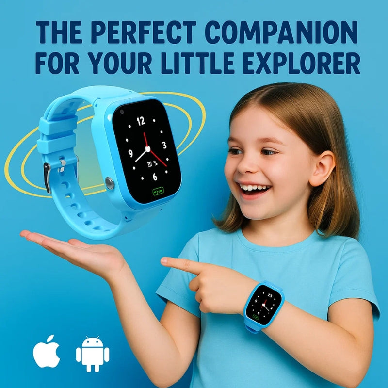Orologio Smart per Bambini con GPS Tracker – Localizzatore Sicuro e Facile da Usare