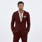 Men’s Tailored Two-Piece Linen Suit