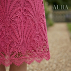 Lace Midi Dress With Sleeves