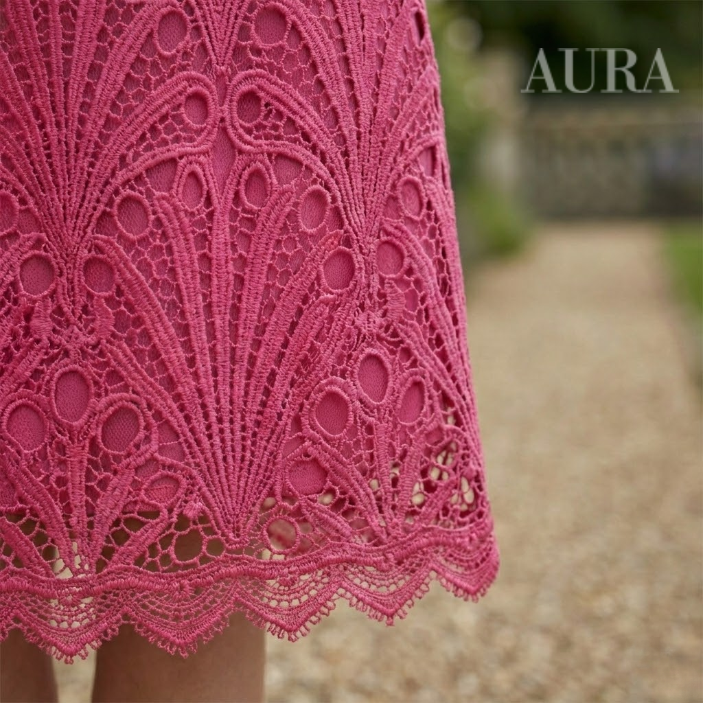 Lace Midi Dress With Sleeves