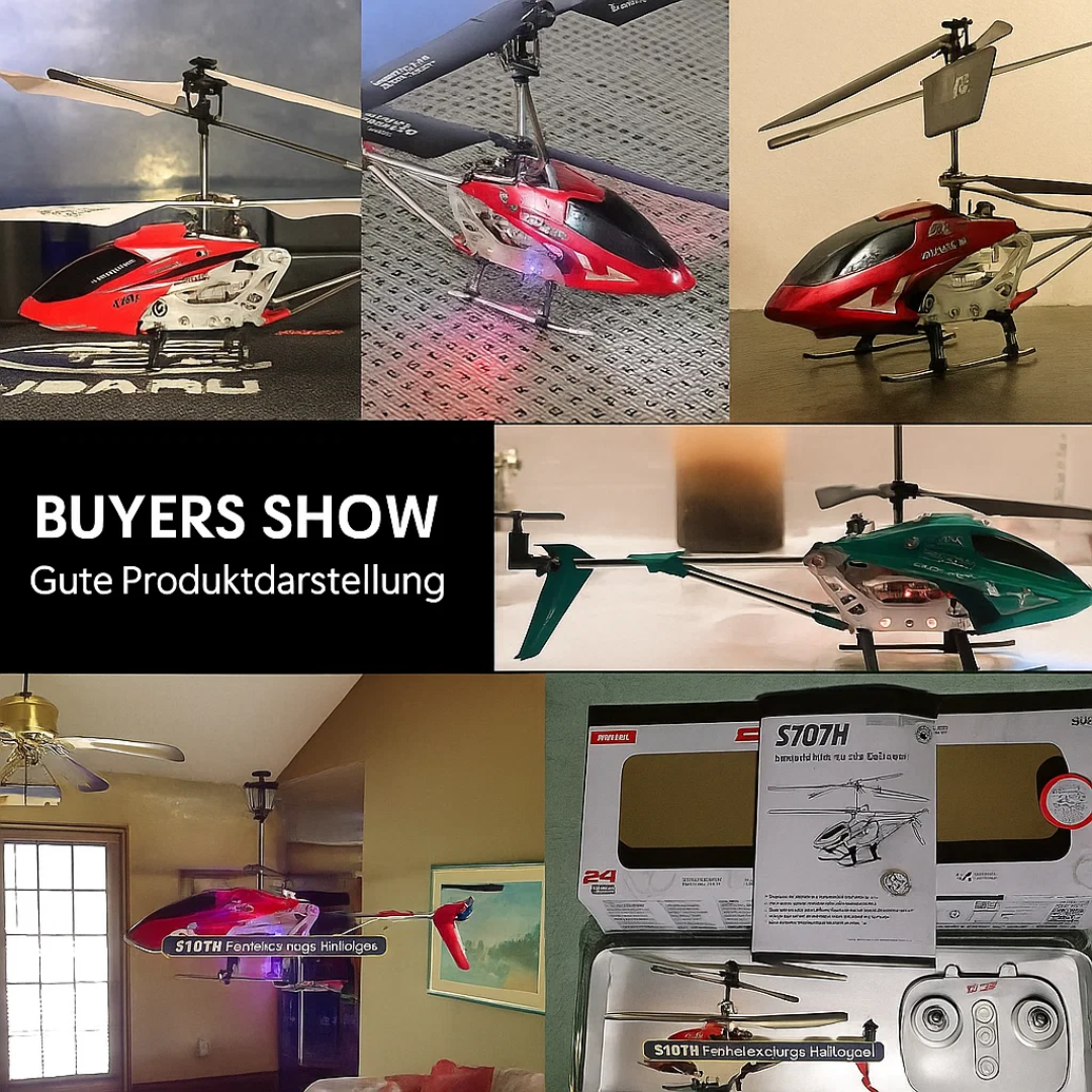 Mini Hubschrauber ferngesteuert mit Kamera – RC Helikopter S107H für Indoor Flugspaß