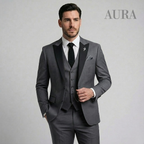 Men´s 3-Piece Slim Fit Suit - Blazer, Waistcoat & Trousers