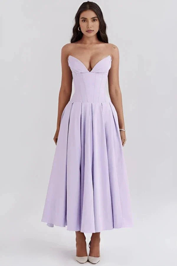 Strapless Midi Dress