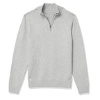 Mens Half Zip Sweater - V-Neck Knit | Smart Casual Lightweight Jumper