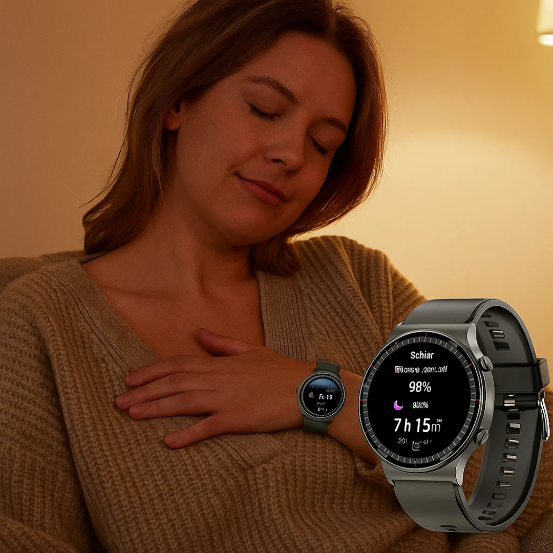 Smartwatch mit EKG und Blutdruck – medizinische Uhr mit EKG Funktion, Vorhofflimmern Smartwatch