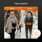 Leichtes, wasserdichtes Heizweste – elektrische Heizjacke mit 3 Heizstufen für den Außenbereich