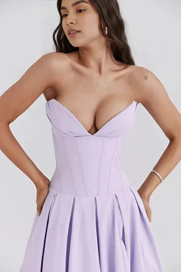 Strapless Midi Dress
