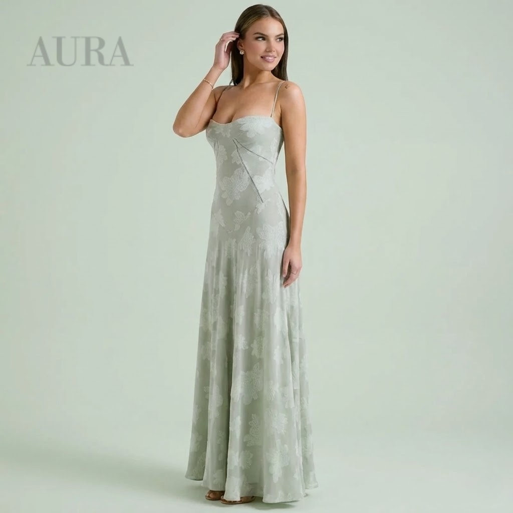 Enchanted Corset Maxi Dress With Lace Up Back