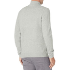 Mens Half Zip Sweater - V-Neck Knit | Smart Casual Lightweight Jumper