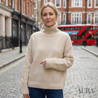 Fine Wool Turtleneck Sweater | Warm, Lightweight & Timeless Design for Women
