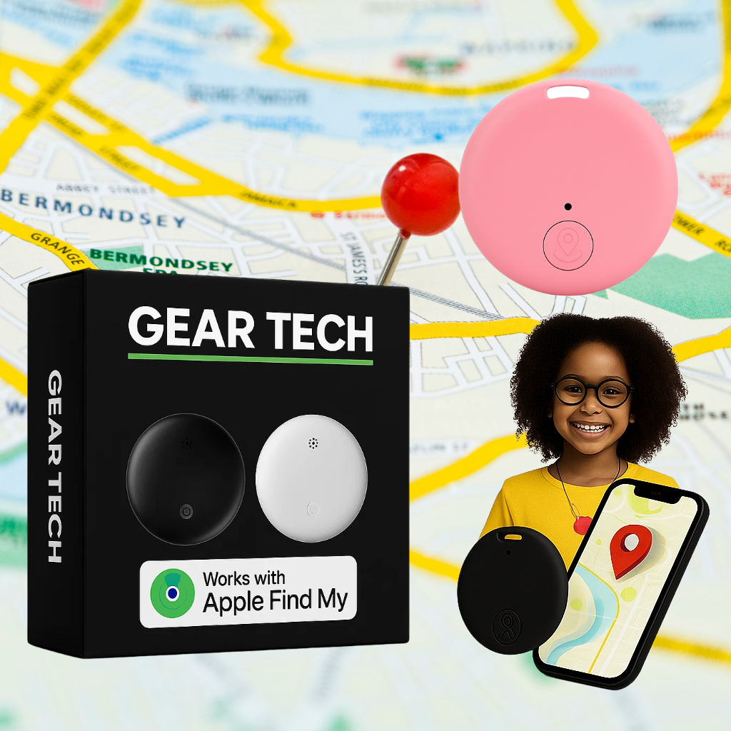 Localizzatore GPS per Bambini | Tracciamento in Tempo Reale, Impermeabile e Lunga Durata della Batteria per la Tranquillità