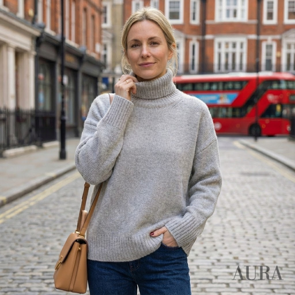 Fine Wool Turtleneck Sweater | Warm, Lightweight & Timeless Design for Women