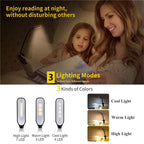 LED Leselampe mit Akku – Wiederaufladbare Buchlampe mit Klemme, 7 LEDs und flexiblem 360° Design