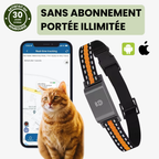 Collier GPS chat sans abonnement étanche et léger avec puce GPS chat et suivi en temps réel