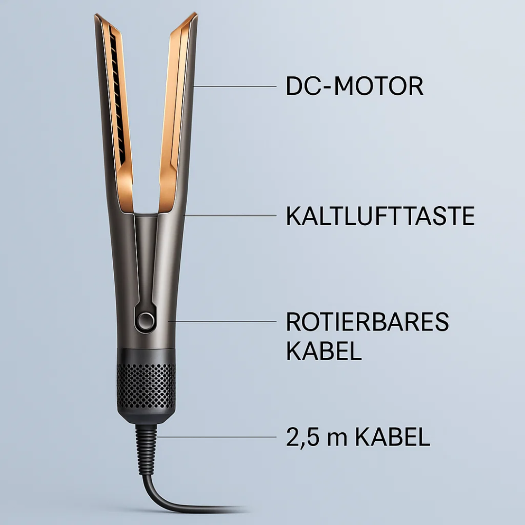 2-in-1 Föhn Glätteisen – Air Straight Dupe für glattes Haar und einfaches Styling
