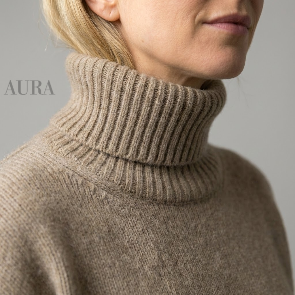 Fine Wool Turtleneck Sweater | Warm, Lightweight & Timeless Design for Women
