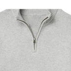 Mens Half Zip Sweater - V-Neck Knit | Smart Casual Lightweight Jumper