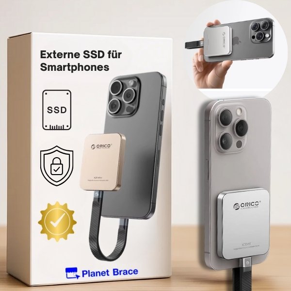SSD Esterna per Smartphone – Backup di Foto & Video con USB-C